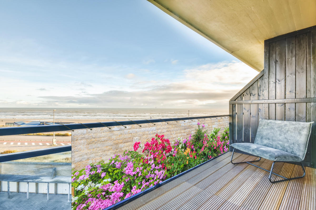 BALKON-SICHTSCHUTZ Blumen - Pflanzen - Blätter - Steine - Pink, Kunststoff (500/130cm) - MuchoWow