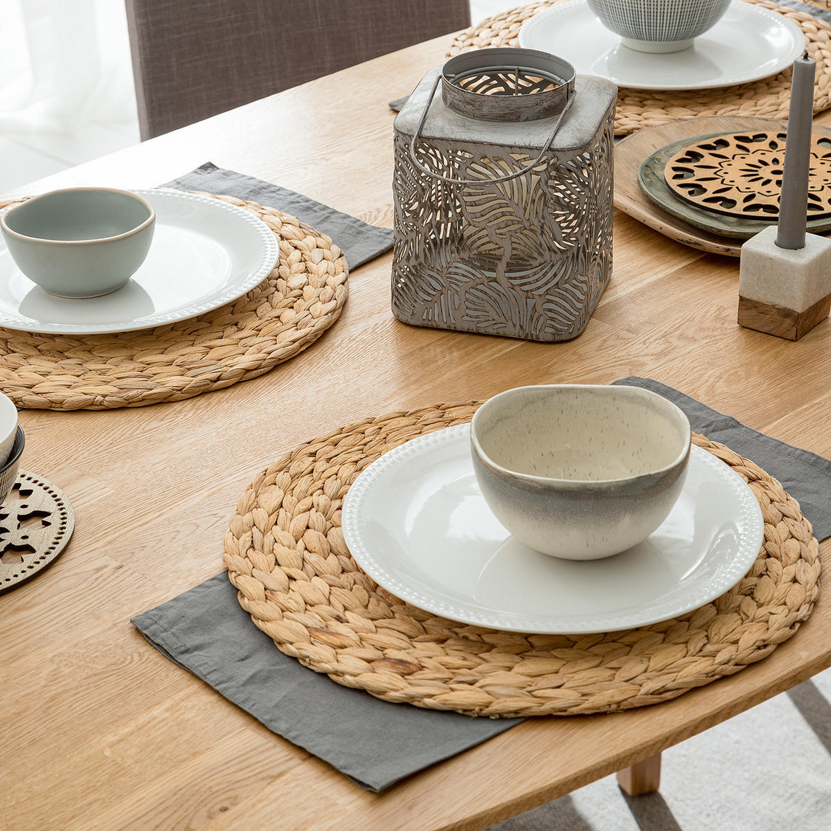 ESSTISCH - Eiche massiv, oval - Eichefarben, Holz (90/180/75cm) - home24