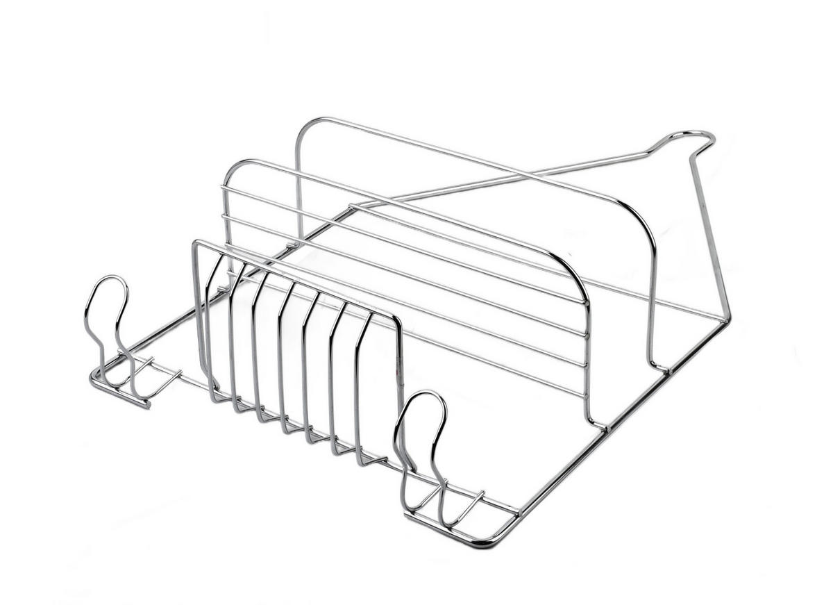 BADEZIMMERREGAL Carl 25/10/45cm Silber - Silberfarben, Metall (25/45/10cm) - Mondex