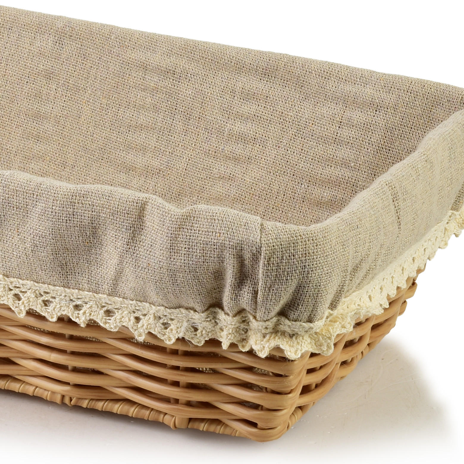 BROTKORB Will Naturfarbe 28x18x9 cm Kunststoff - Naturfarben, Kunststoff (18/9/28cm) - Mondex