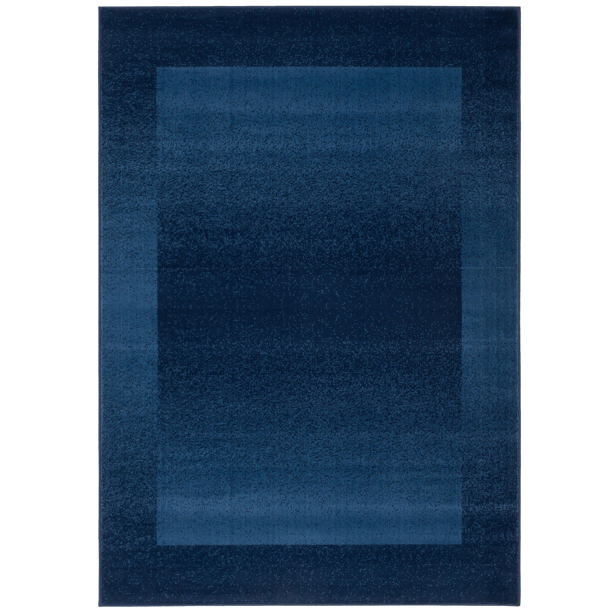 MODERN DESIGNER VELOURS TEPPICH SAMBA - Dunkelblau, Textil (140/200cm) - Pergamon