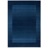 MODERN DESIGNER VELOURS TEPPICH SAMBA - Dunkelblau, Textil (80/150cm) - Pergamon