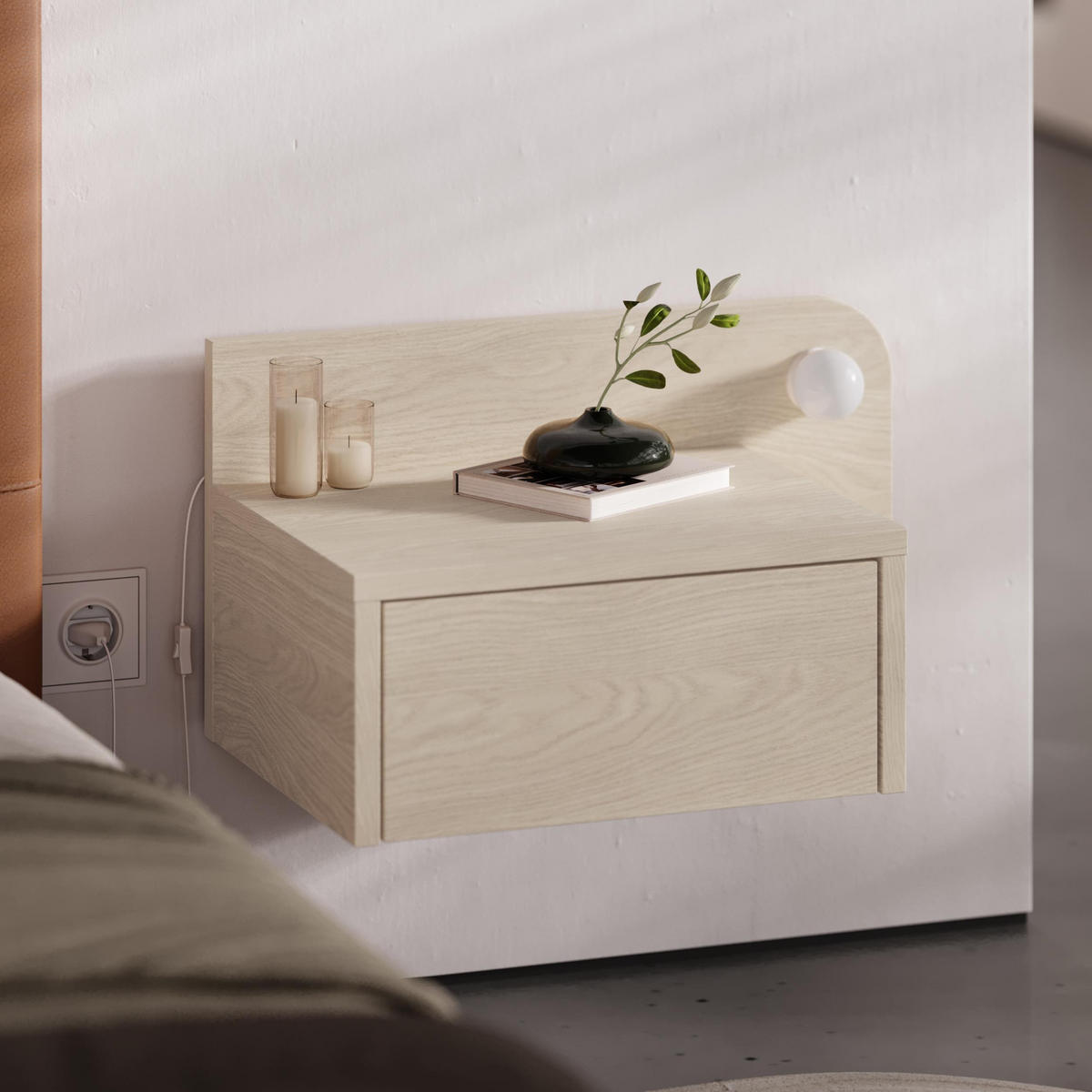 NACHTTISCH Dotta Sonoma Eiche 52/30/28 cm - Sonoma Eiche, Holzwerkstoff (52/28/30cm) - Decortie