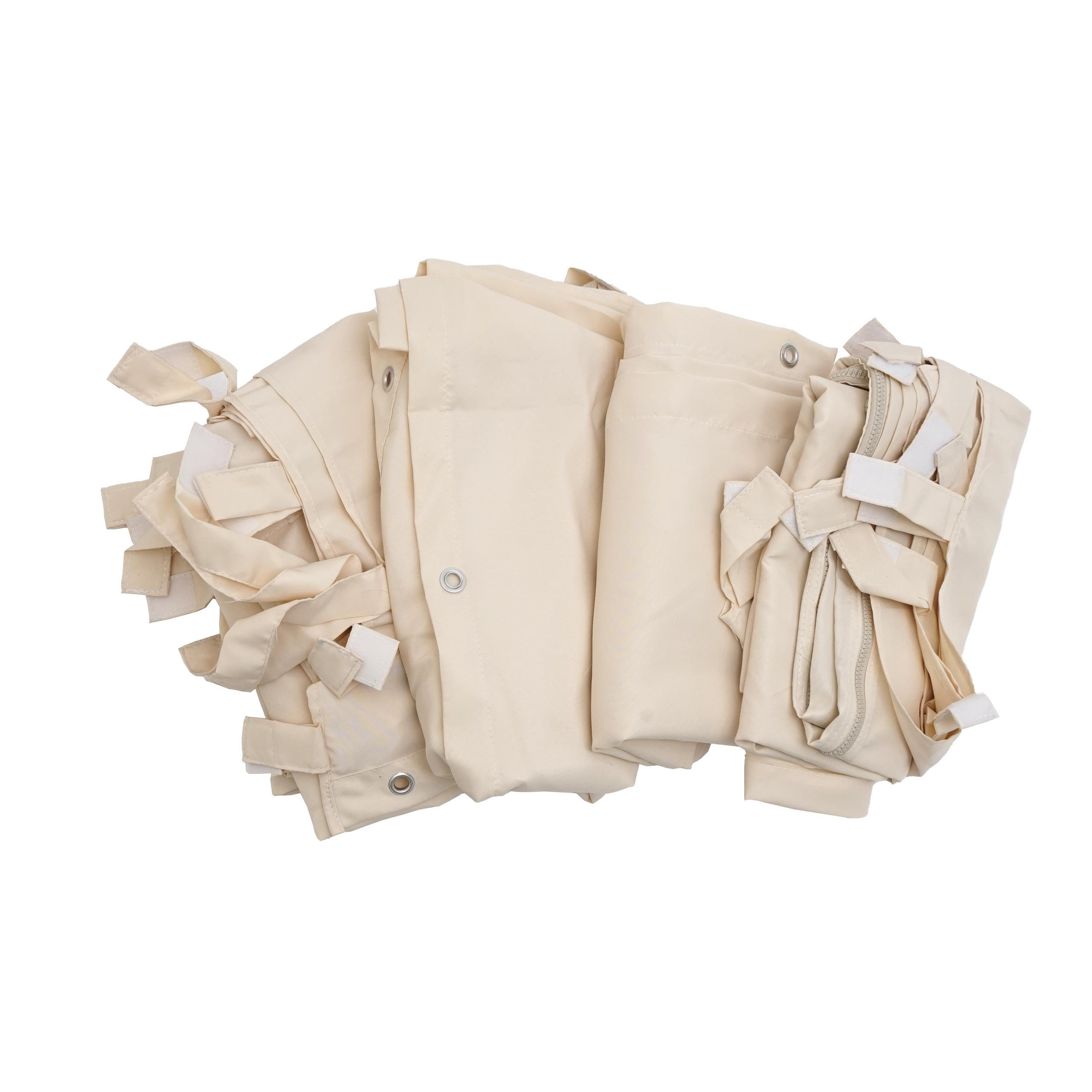 SEITENWAND PERGOLA Cremeweiß - Weiß, Textil (293/275/293cm) - MCW