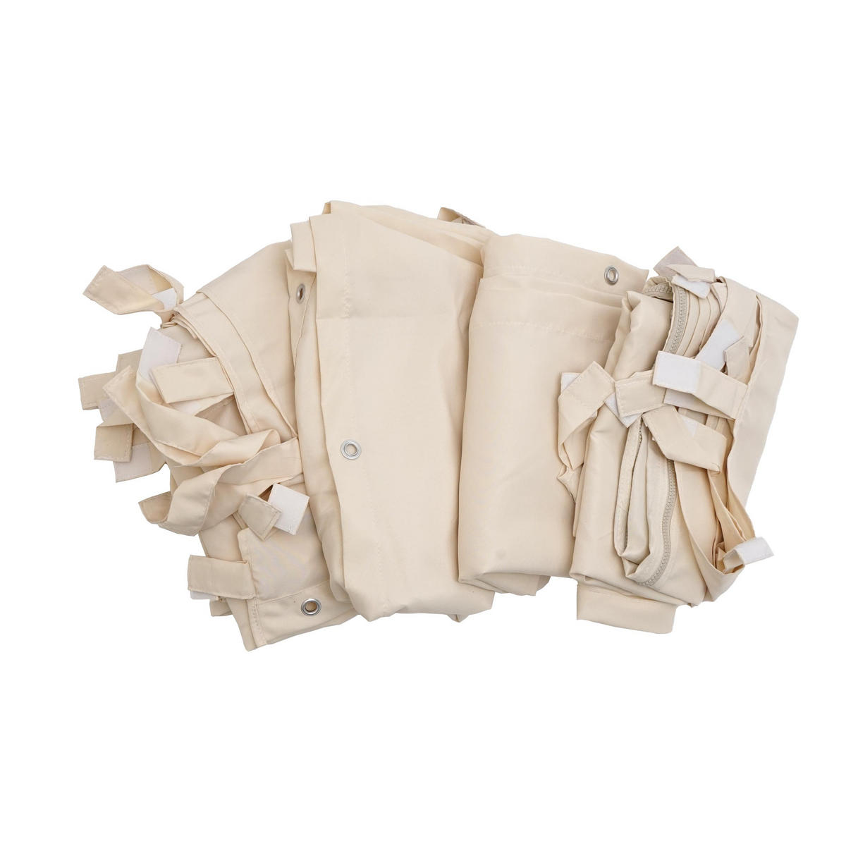 SEITENWAND PERGOLA Cremeweiß - Weiß, Textil (293/275/293cm) - MCW