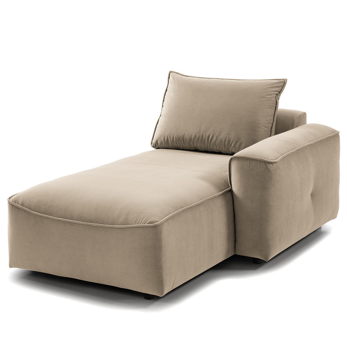MODULLONGCHAIR - Beige, Holz/Textil (170/82/105cm) - home24