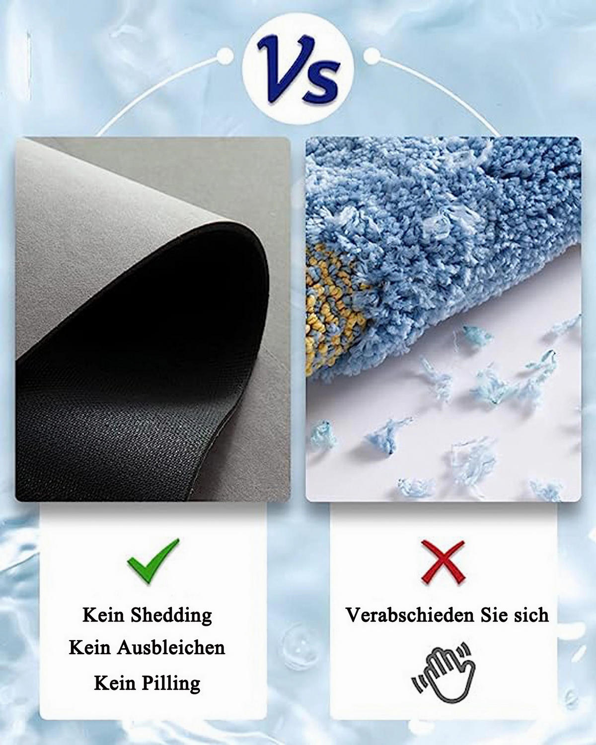 FUSSMATTE Wildlederstoff 40/60 cm 1 Artikel - Grau, Textil (40/60cm) - Kaket