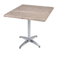 BISTROTISCH Vidol 80x80cm Quadratisch Hellbraun Holz Cafétisch - Hellbraun, Holz (80/80/66cm) - DELUKE
