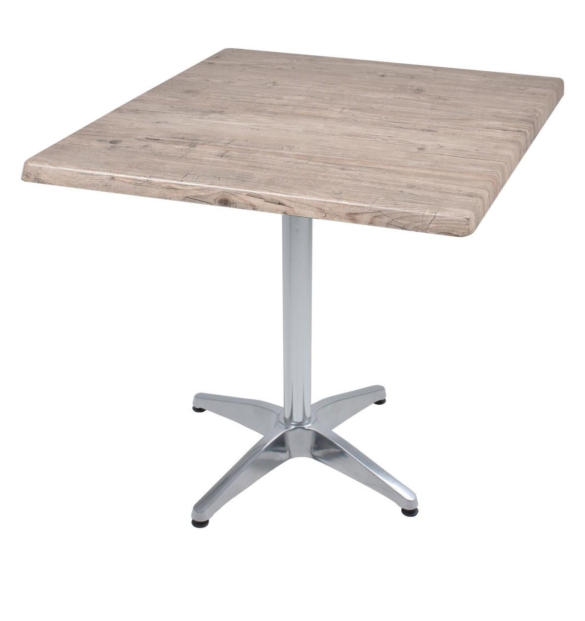 BISTROTISCH Vidol 80x80cm Quadratisch Hellbraun Holz Cafétisch - Hellbraun, Holz (80/80/66cm) - DELUKE