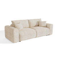 SCHLAFSOFA Express COMO Cord Beige 236cm - Beige, Textil (236/78/100cm) - Premium Interiors
