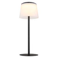 LED TISCHLEUCHTE satiniert Weiß - Schwarz, Metall (13/13/34cm) - Globo Lighting