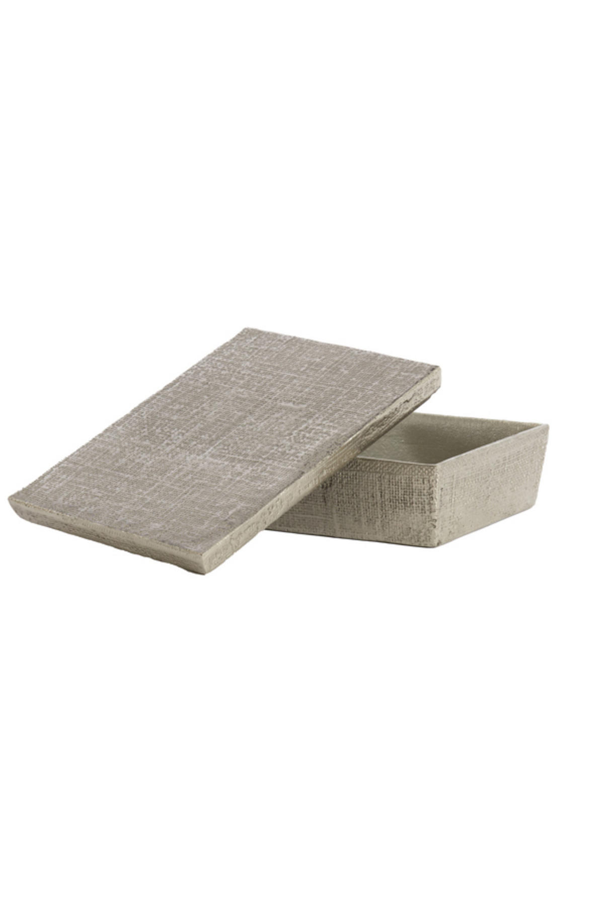 DEKO-DOSE Lina Silber 37/27/11 cm - Silberfarben, Metall (27/11/37cm) - Light & Living