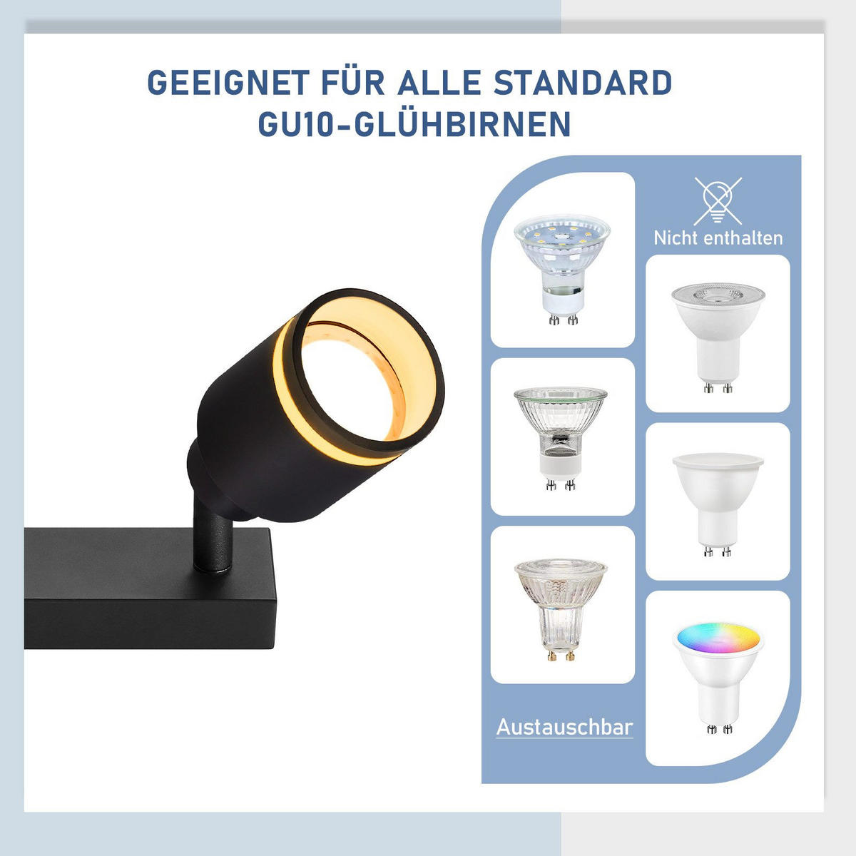 STRAHLER Oldesloe 3-flammig 20/20/15.7 cm - Schwarz, Metall (20/20/15.7cm) - Nettlife
