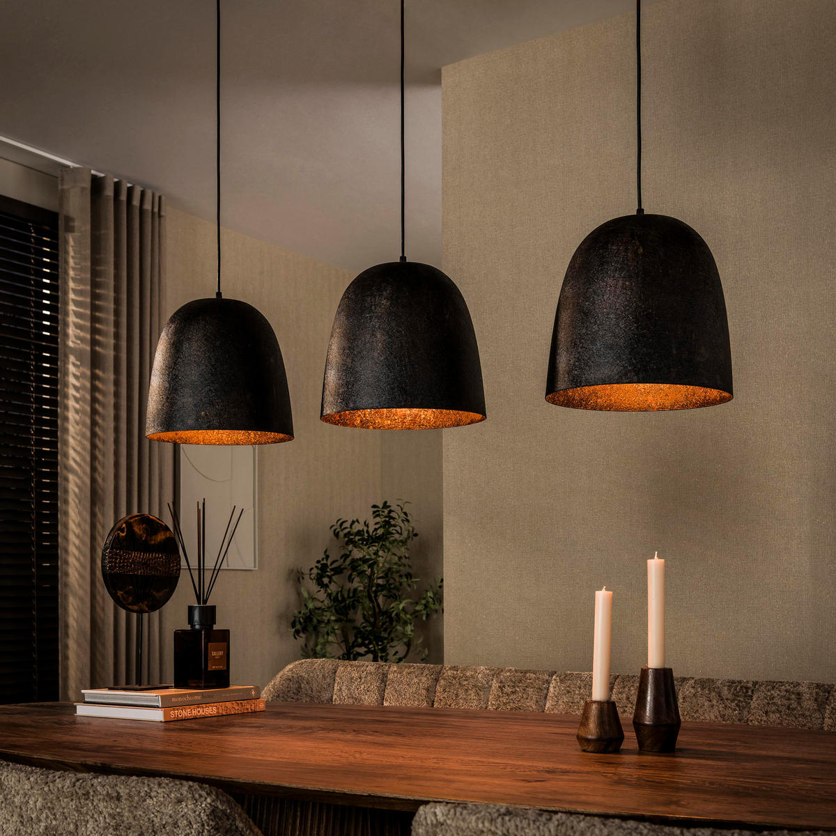 HÄNGELEUCHTE Nova Braun 29/115/150 cm - Braun, Metall (29/115/150cm) - Hoyz Collection
