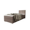 BOXBETT ZILANO 1 mit Matratze H3 und Topper 90x200 Cosmic 808 - Braun, Holz/Textil (90/200cm) - Bedante