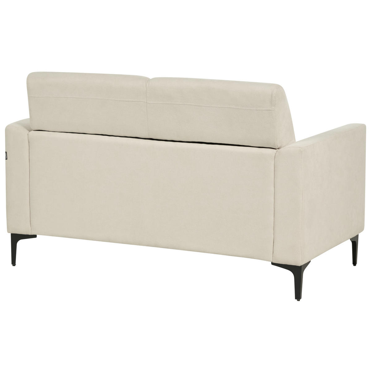 2-SITZER-SOFA beige Fenes - Beige/Schwarz, Textil (142/90/75cm) - Beliani