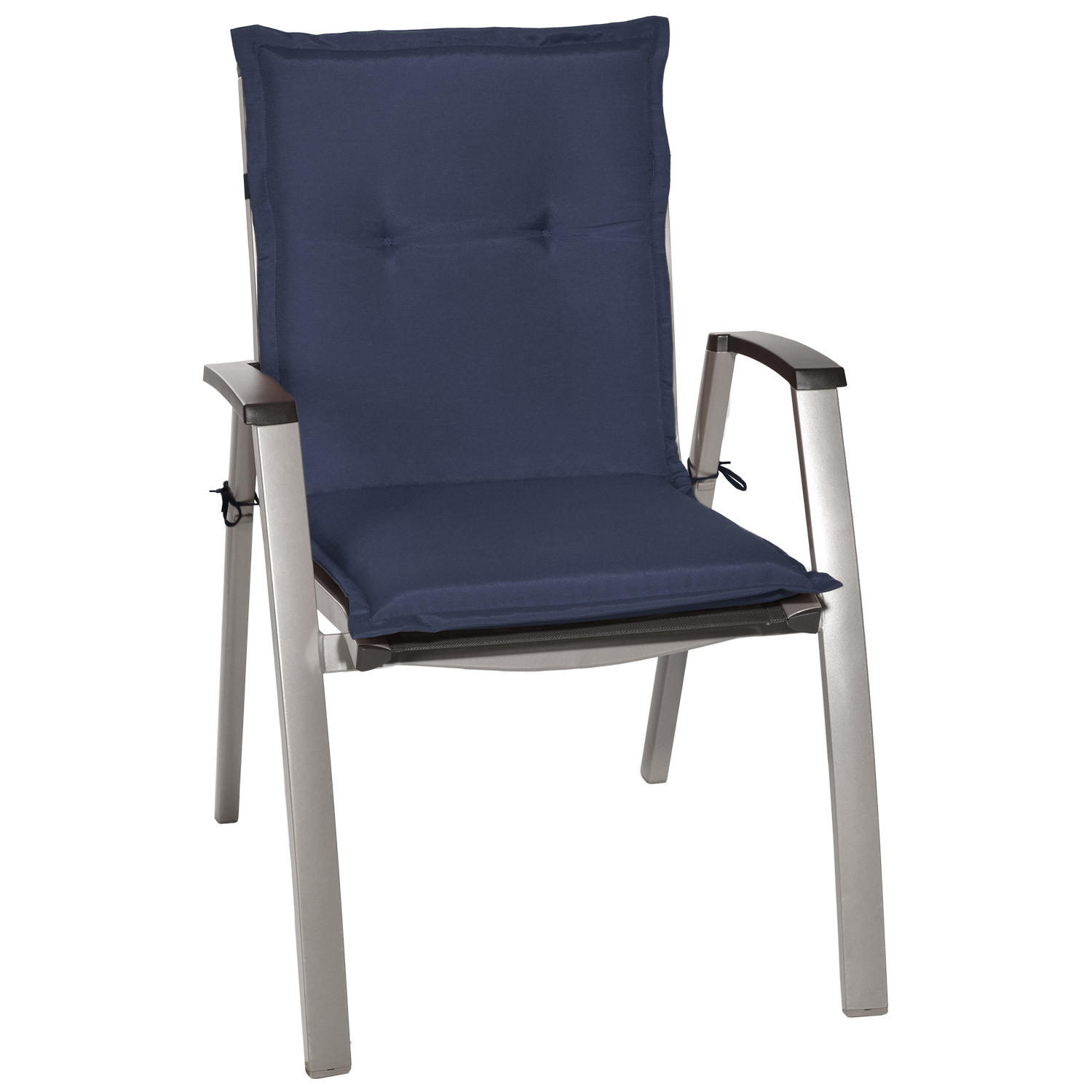 NIEDERLEHNERAUFLAGE Loft NL 100/50/6cm Dunkelblau - Dunkelblau, Textil (50/6/100cm) - Beautissu 