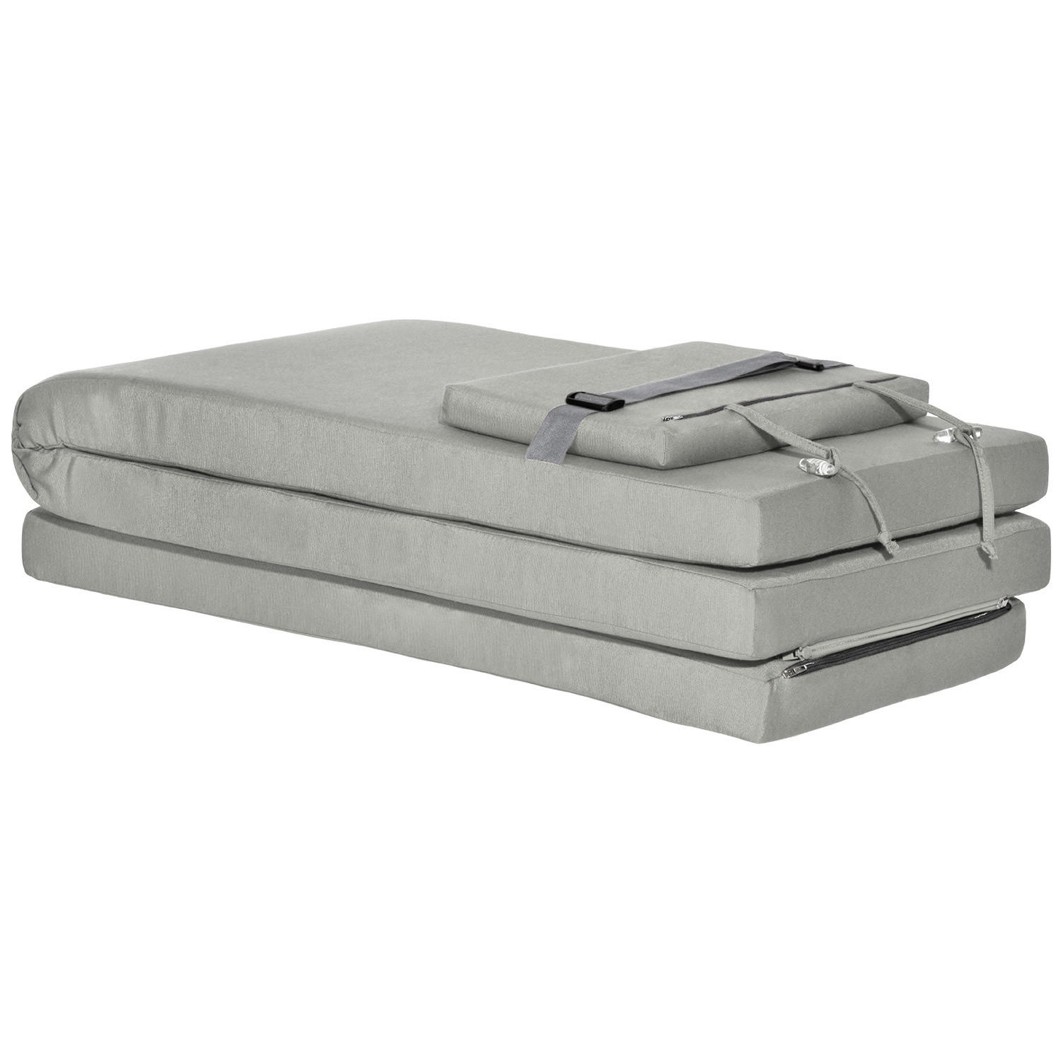 DECKCHAIRAUFLAGE Loftlux DC 175/45/5 cm Hellgrau - Hellgrau, Textil (45/5/175cm) - Beautissu 