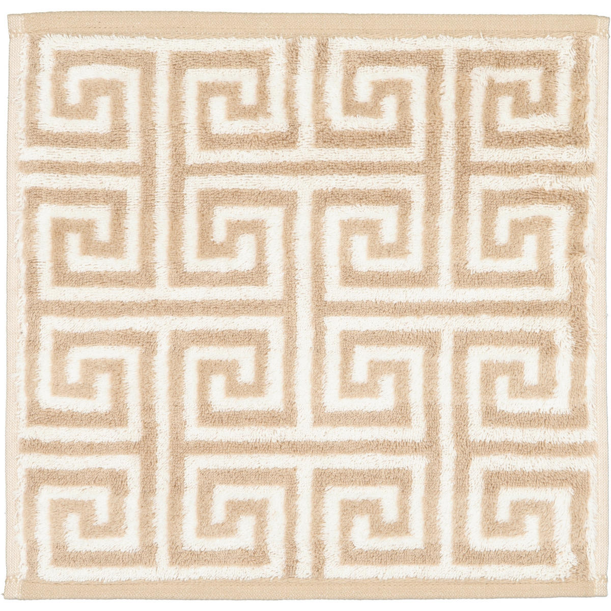 HANDTÜCHER NOBLESSE ELEGANCE ALLOVER 1088 SAND - 33 - Beige, Textil (30/30cm) - Cawoe