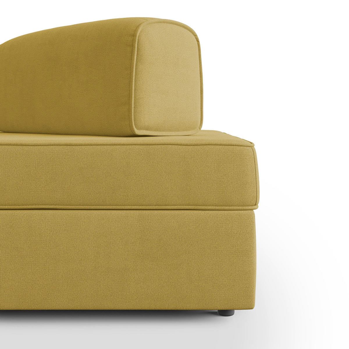 LINEARSOFA Liberty ausziehbar - Gelb, Textil (180/42/105cm) - Divani.store
