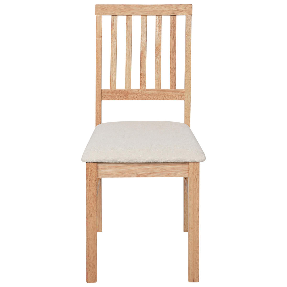 ESSZIMMERSTUHL 2er-Set Heller Holzfarbton Orono - Hellbraun/Beige, Holz (40/92/50cm) - Beliani