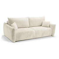 SOFA Hallora - Ecru (Tilia 03) - Ecru, Holzwerkstoff (240/88/108cm) - Möblo