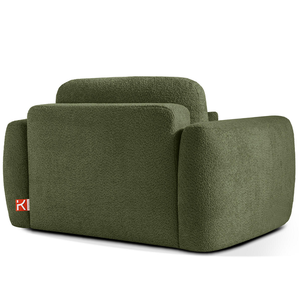SESSEL ELOSA - Olivgrün, Holz/Textil (145/85/115cm) - KONSIMO®