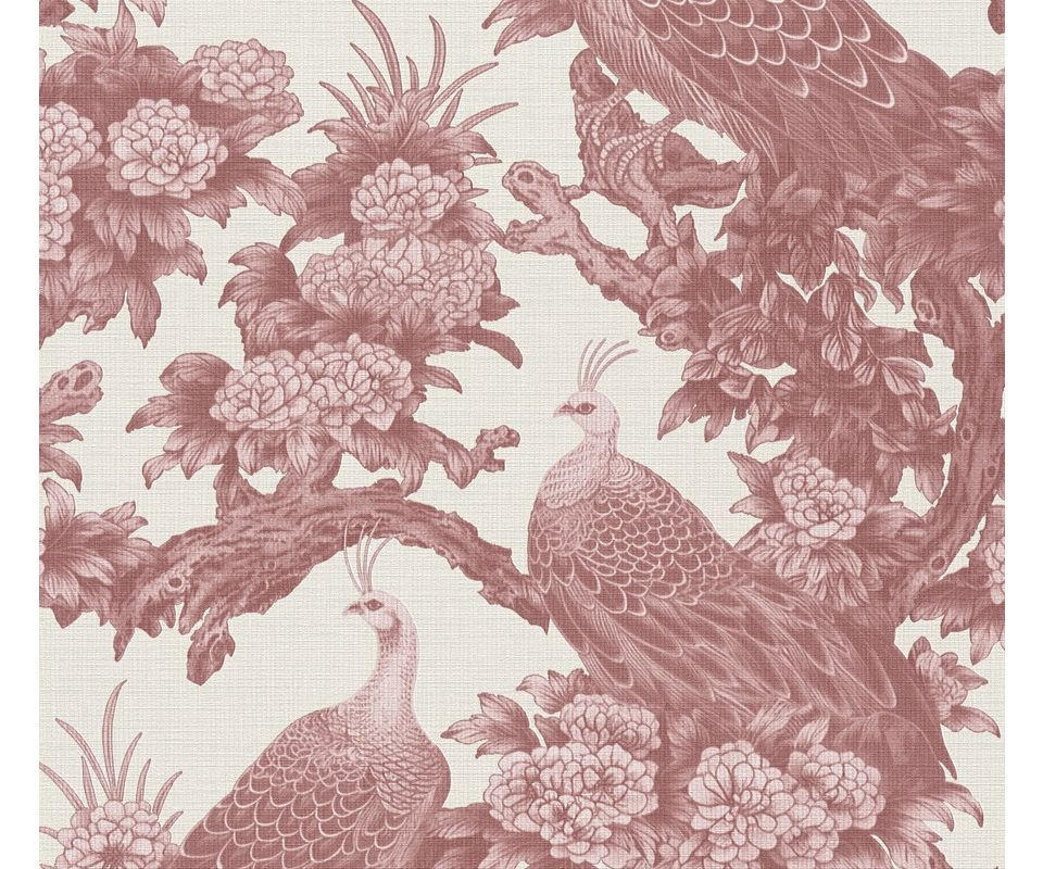 VLIESTAPETE Rot 53/1005 cm - Rot, Textil (53/1cm) - KUNSTLOFT