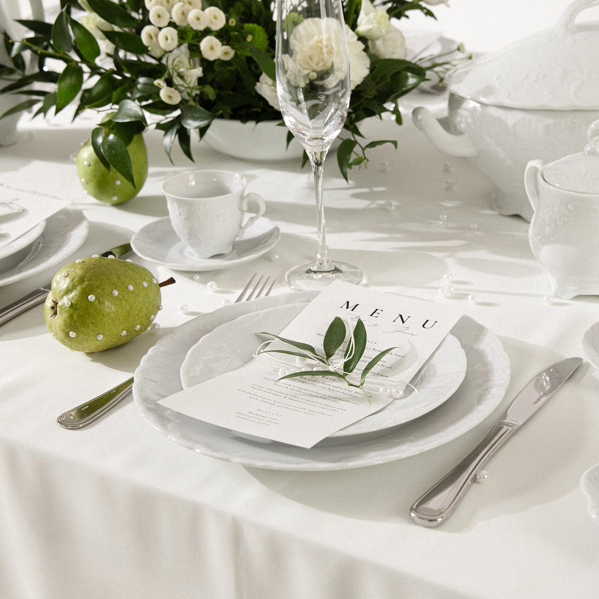 TELLER-SET SPEISETELLER Cmielow Rococo 6-tlg - Weiß, Keramik (25cm) - KONSIMO®