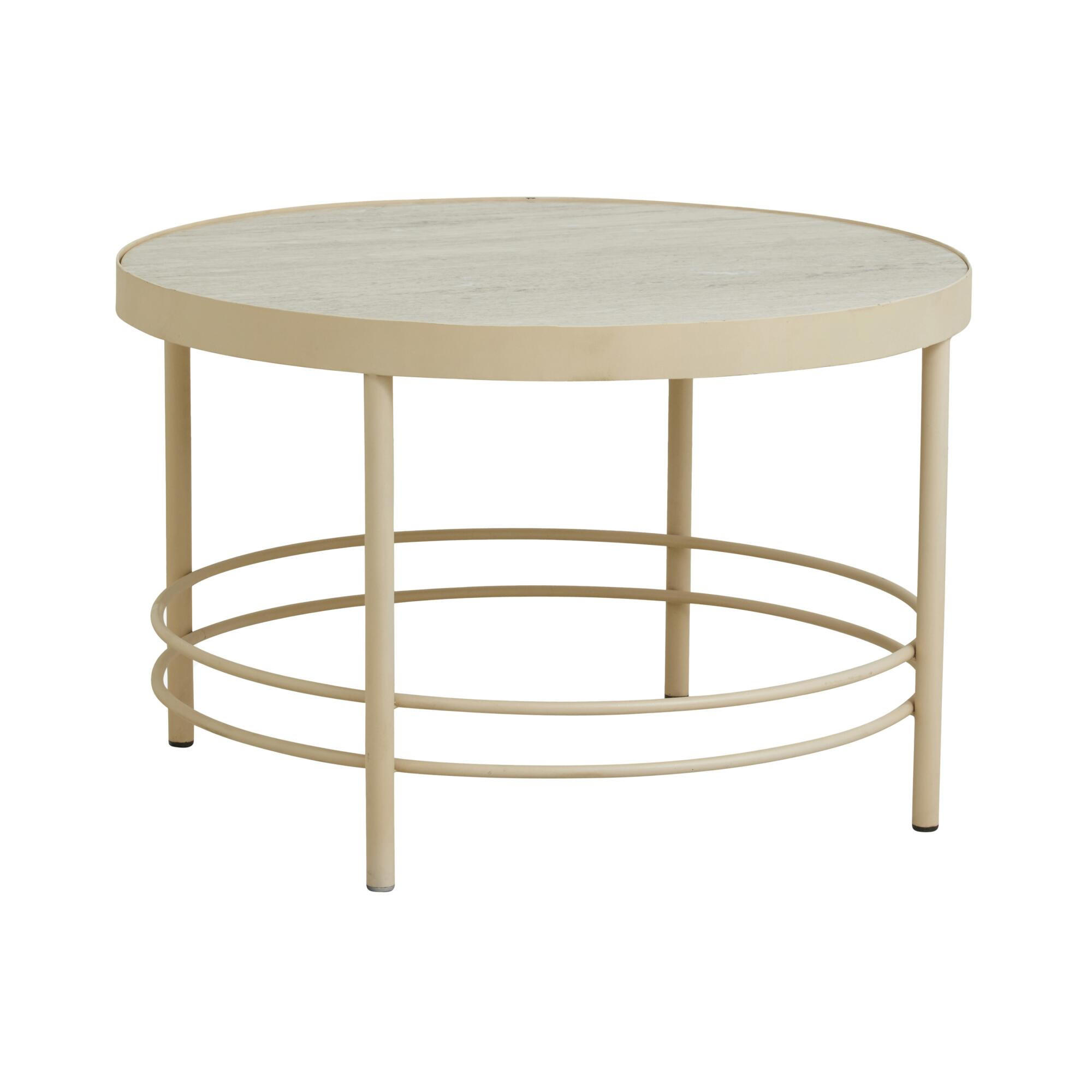 Furnlux Couchtisch Beige 80x51x80 cm