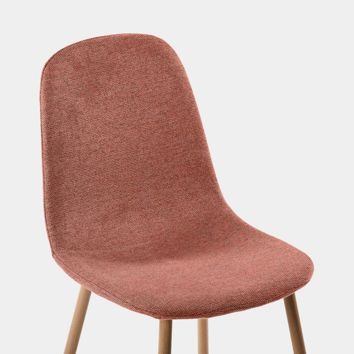 ESSZIMMERSTUHL Ellis Terrakotta / Orange 43 cm x 87 cm 4er-Set - Terracotta, Textil (43/87/54cm) - Klast Home