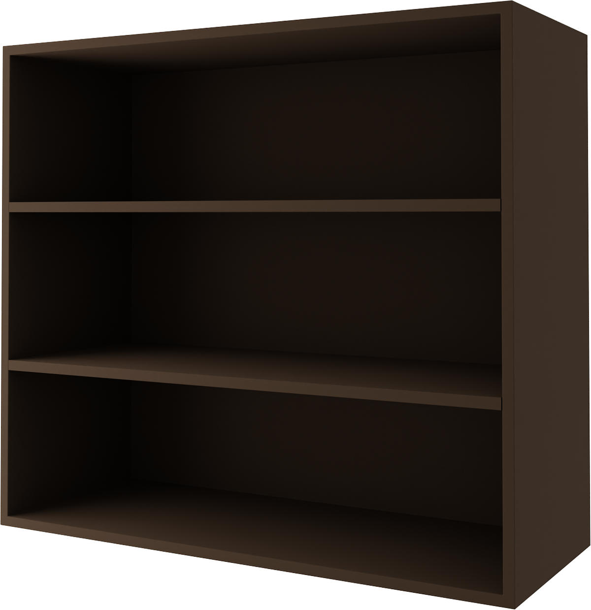 KÜCHENHÄNGESCHRANK Kvantum W3/80 Beige Matt / Schwarz Matt 80 / 32,5 / 72cm - Beige/Schwarz, Holz/Holzwerkstoff (80/72/32.5cm) - Feldmann-Wohnen