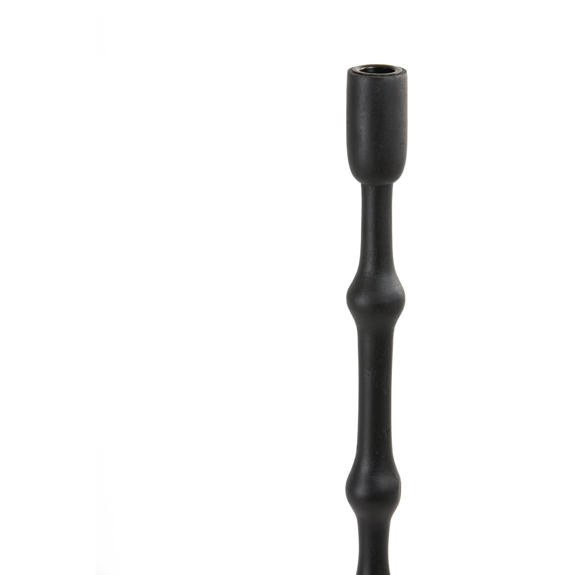 LEUCHTER Takino Schwarz 13/13/60 cm - Schwarz, Holz (13/60/13cm) - Light & Living