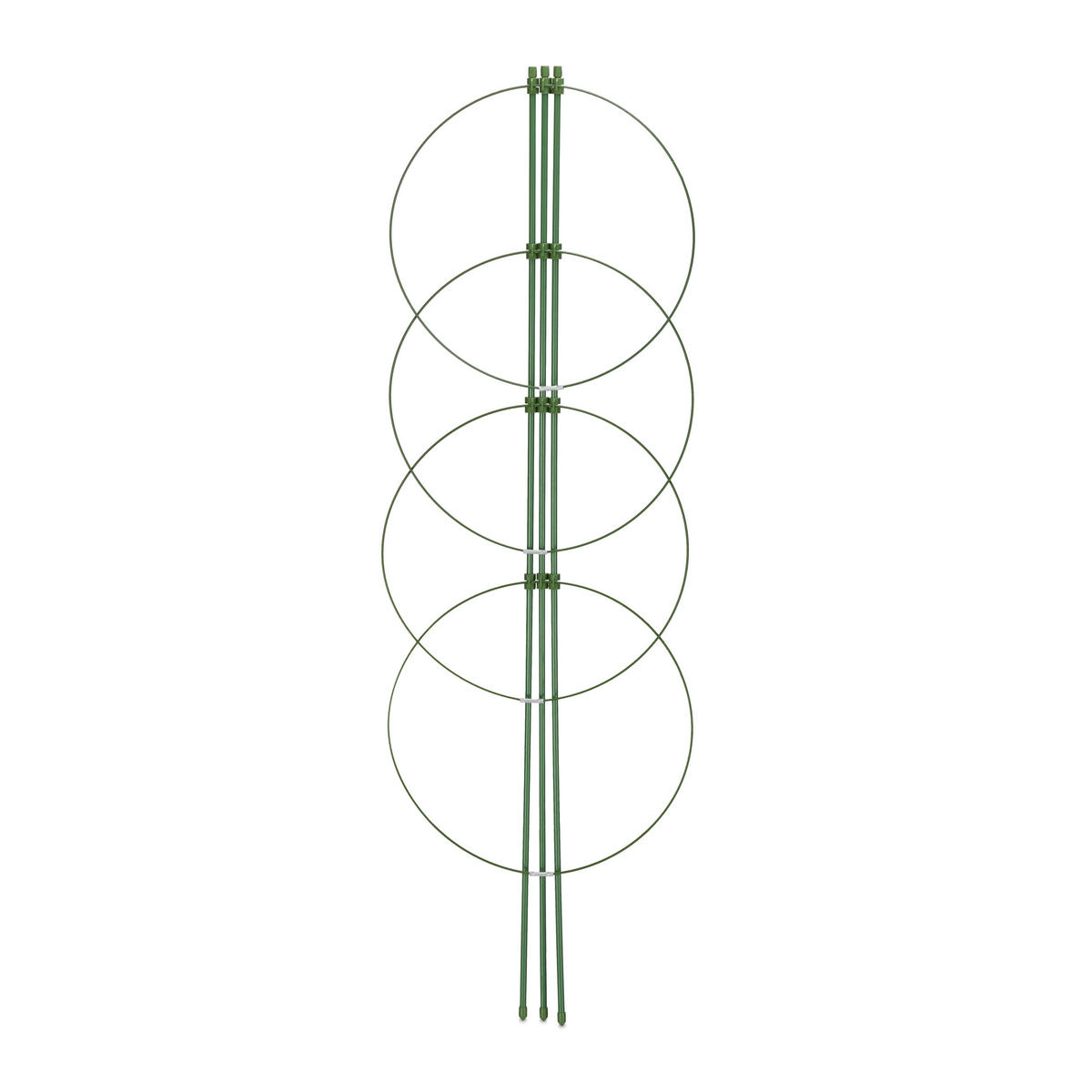 3XTOMATENTURM - Grün, Kunststoff/Metall (28/91/28cm) - Relaxdays