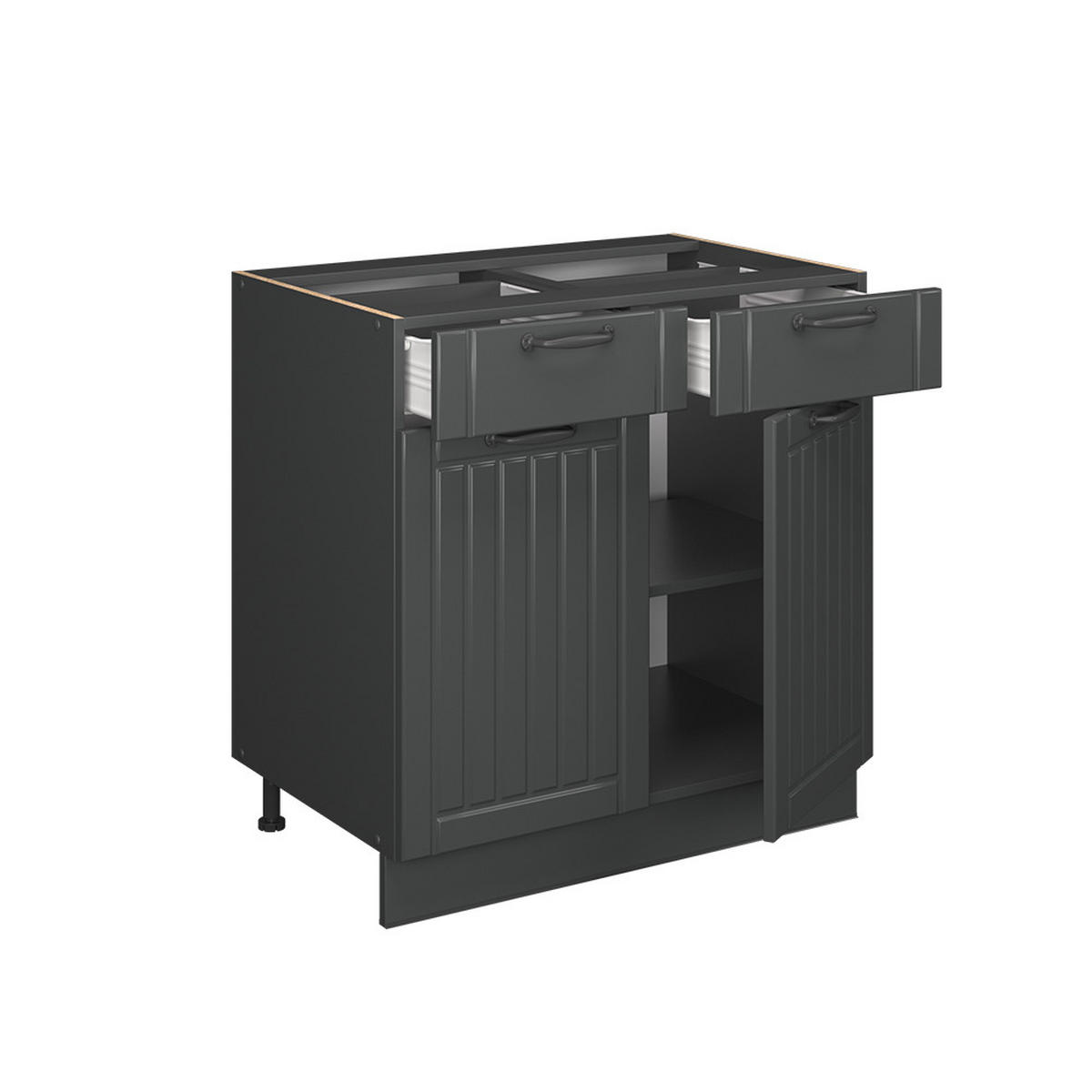 KUCHYNSKÁ SPODNÁ SKRINKA Fame-Line Tmavo-sivá - antracitová/tmavosivá, kompozitné drevo (80/82/51.6cm) - Vicco