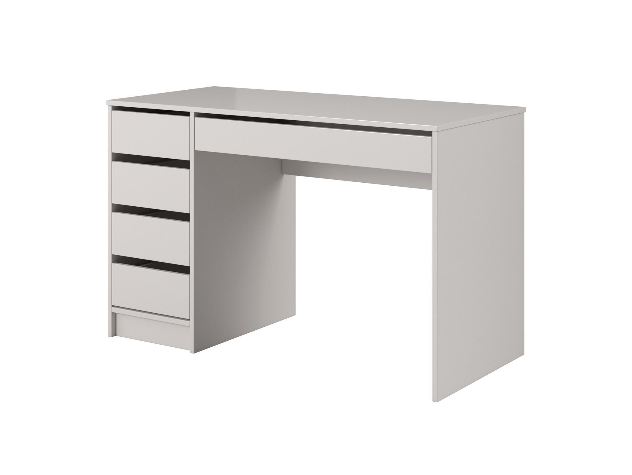 SCHREIBTISCH Megan, Kaschmir, Mit Schubladen - Kaschmir/Beige, Holzwerkstoff (55/120/75cm) - Bettso