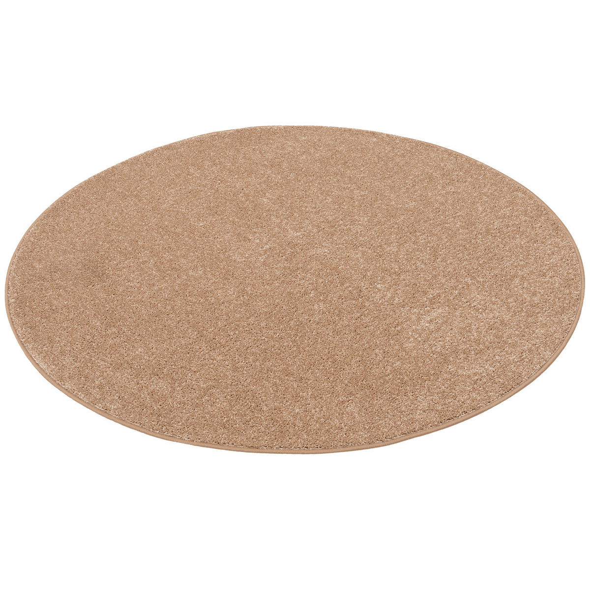 HOCHFLOR VELOURS TEPPICH COTTAGE RUND - Naturfarben, Textil (133/133cm) - Snapstyle