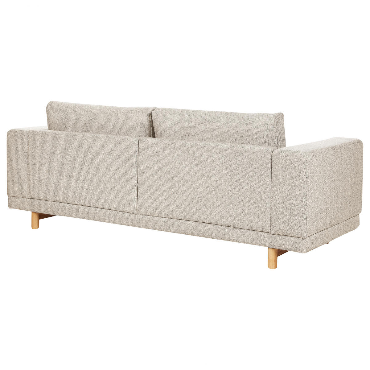 3-SITZER-SOFA Polsterbezug Hellbeige Nivala - Beige, Textil (220/76/84cm) - Beliani