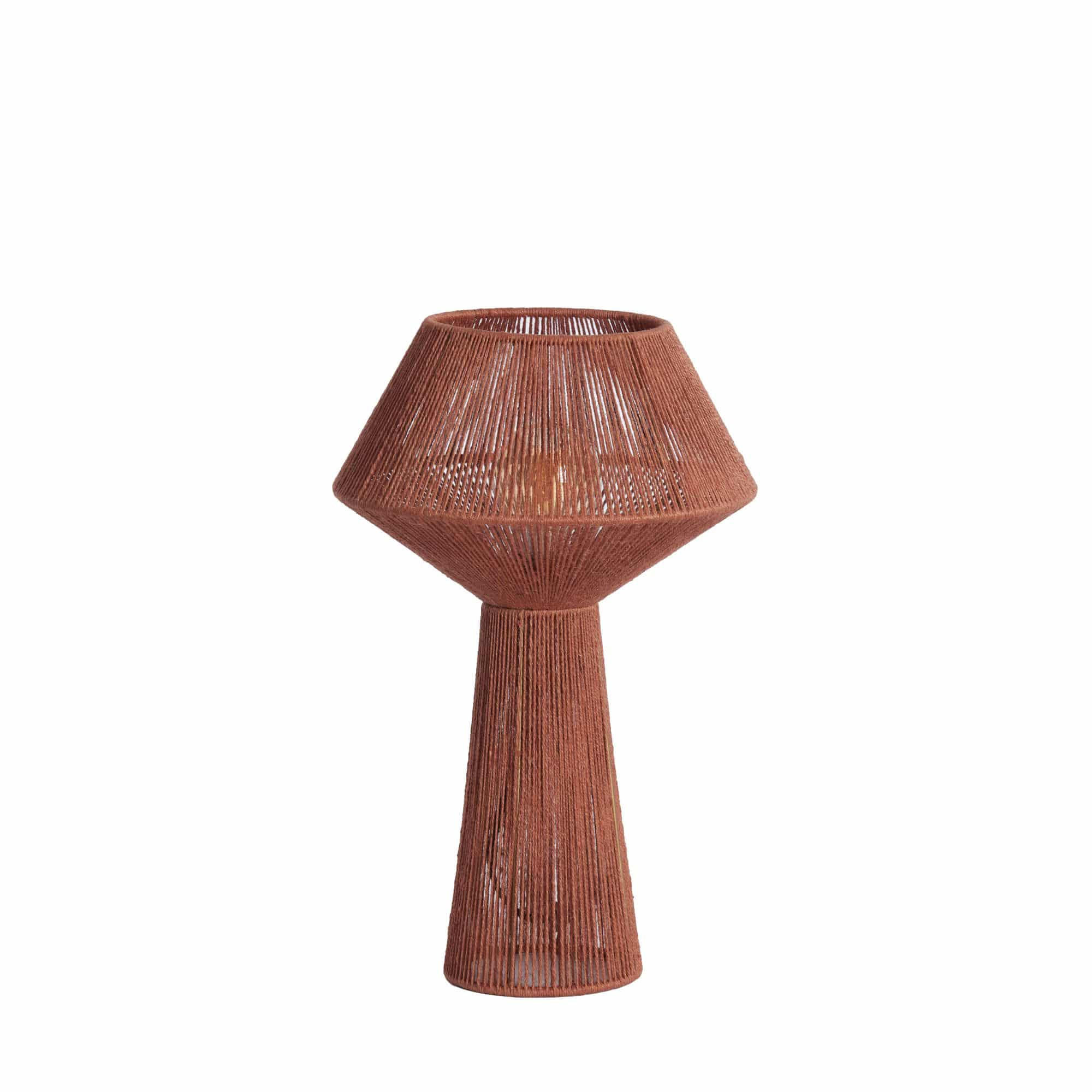 TISCHLEUCHTE Fugia Rot 30/30/47 cm - Rot, Textil (30/30/47cm) - Light & Living