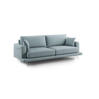 LINEARSOFA Dorian - Hellblau, Textil (218/88/93cm) - Divani.store