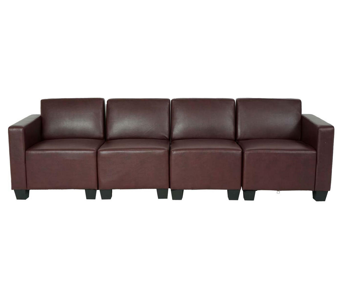 4-SITZER SOFA Rotbraun - Rotbraun, Textil (250/76/72cm) - MCW