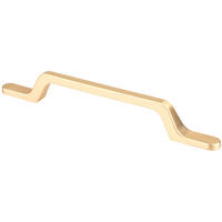 MÖBELGRIFF BA 192mm, Küchengriff Messing matt, Türgriff goldfarbig - Goldfarben, Metall (0.7/2.7/25.8cm)