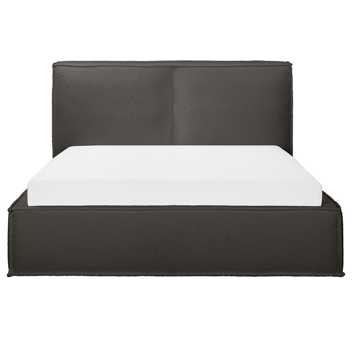 POLSTERBETT - Anthrazit, Textil (220/200cm) - home24