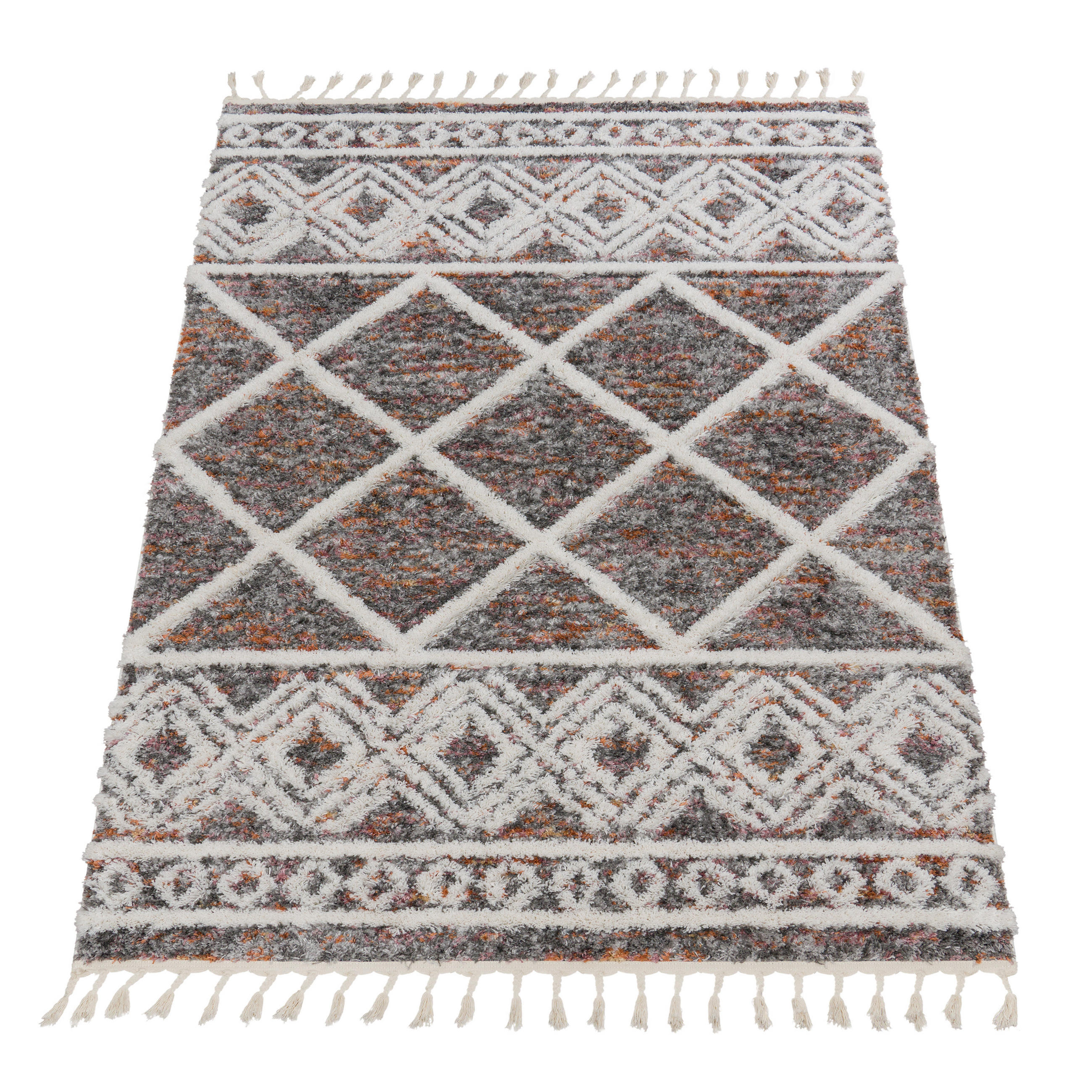 Paco Home Hochflorteppich Mehrfarbig 120x160 cm