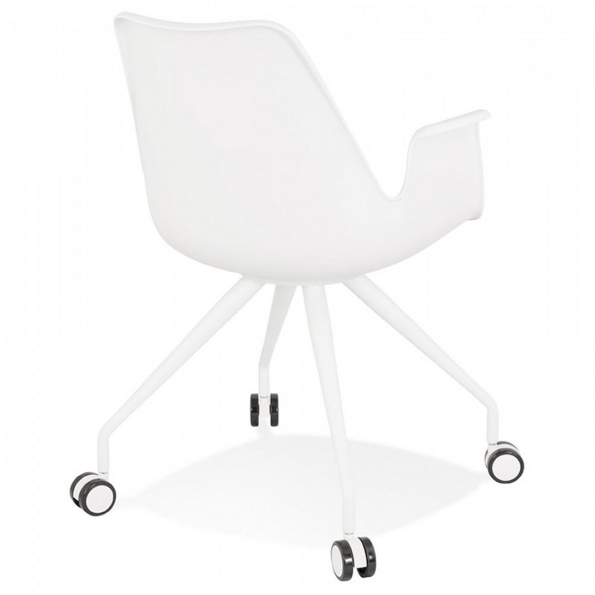 BÜROSTUHL Weiß 60x89x60cm - Weiß, Kunststoff/Metall (60/89/60cm) - AlterEgo