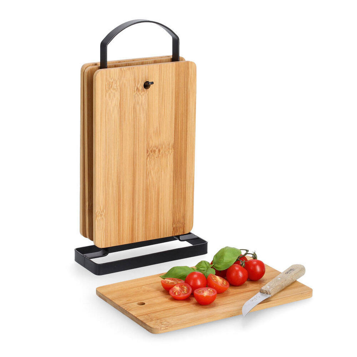 SCHNEIDEBRETT mit Ständer 16/6,5 cm - Braun, Naturmaterialien (6.5/16cm)