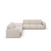 ECKSOFA links Molino aus strukturiertem Stoff beige 6 Sitzplätze - Beige, Textil (250/315cm) - Micadoni
