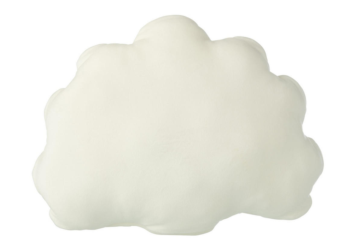 KISSEN POLY - Weiß, Textil (30/37cm) - J-Line