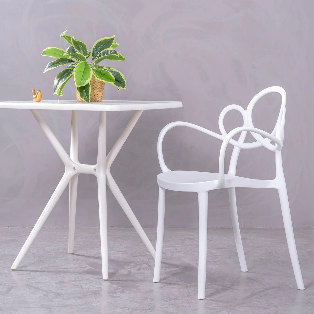 STUHL Kunststoff Weiß - Weiß, Kunststoff (56/84/45cm) - Nest Dream