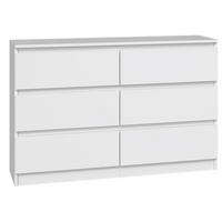 KOMMODE Malwa weiß, 75 x 120 x 30 cm - Weiß, Holzwerkstoff (120/75/30cm) - Selsey